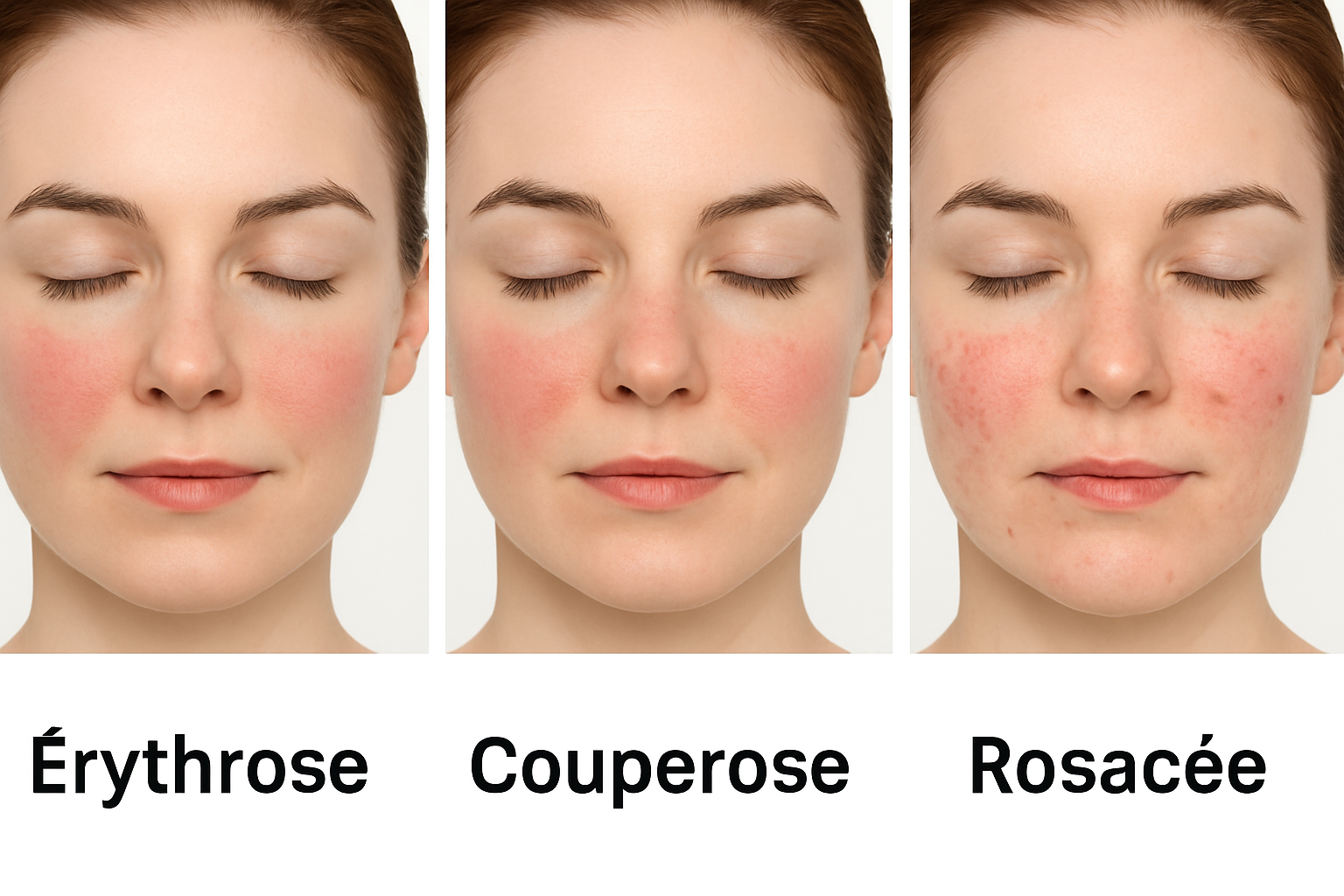 rougeurs visage : erythrose, couperose, rosacée