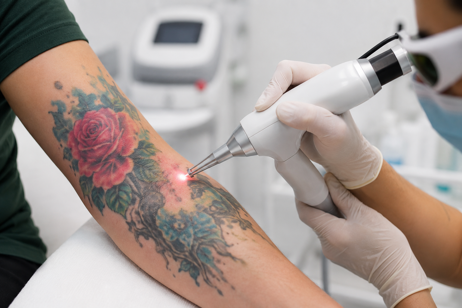 Détatouage couleur : peut-on enlever toutes les encres ?
